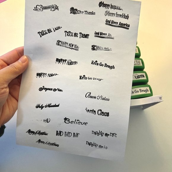 MessageStor Memory Making Holiday Kids Stamps Set Self Inking School Crafts Art - Picture 5 of 5